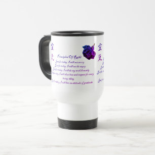 Reiki Principles Just For Today Colours  Travel Mug