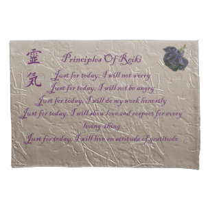 Reiki Principles Just For Today Pillowcase