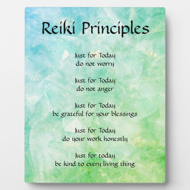Reiki Principles Plaque (Front)
