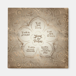 Reiki Principles - Reiki Precepts Golden Sheer Magnet