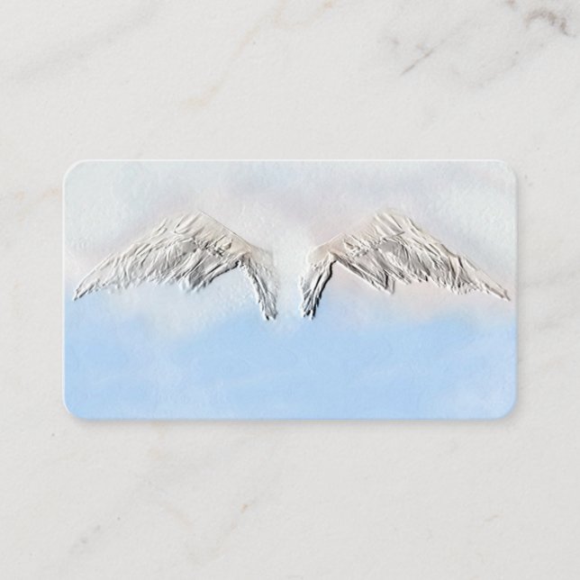 Reiki, Psychic, Angels Wings Business Card (Front)