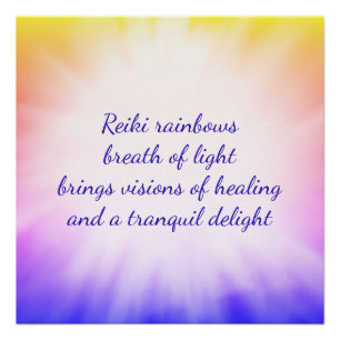 Reiki rainbows poster
