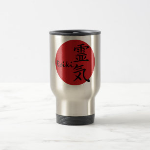 Reiki - red travel mug