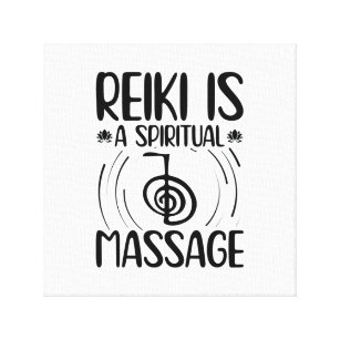 Reiki Sayings   Yoga Healing Energy Chakras Gifts Canvas Print