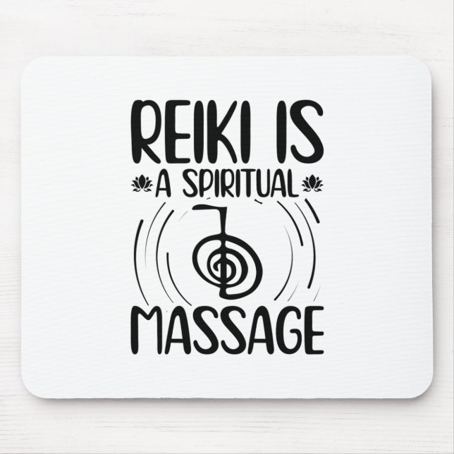 Reiki Sayings | Yoga Healing Energy Chakras Gifts Mouse Mat (Front)