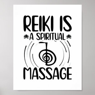 Reiki Sayings   Yoga Healing Energy Chakras Gifts Poster