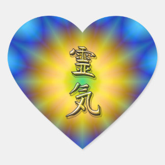 Reiki Symbol Heart Sticker