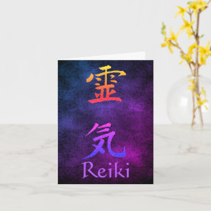 Reiki Symbol Rainbow Customisable Note Card