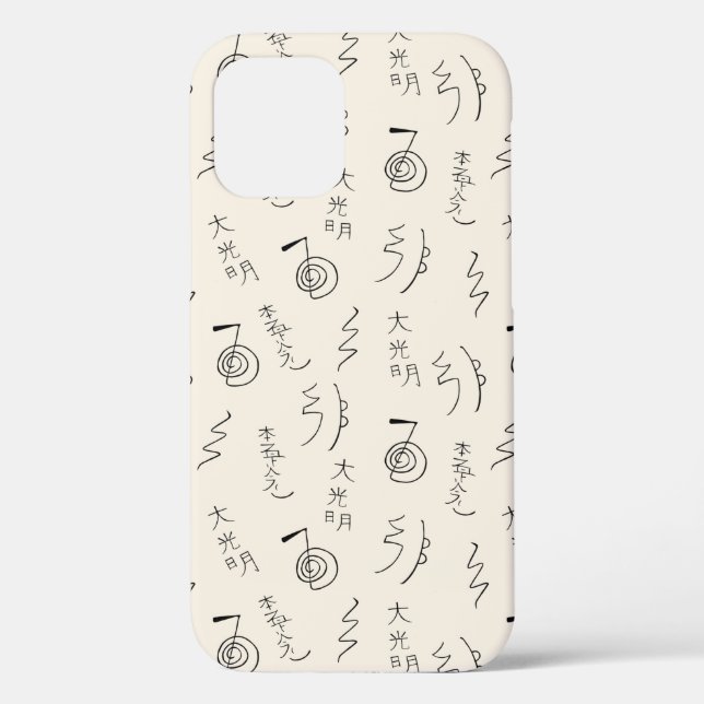 Reiki Symbols Pattern - Reiki Healing Case-Mate iP Case-Mate iPhone Case (Back)