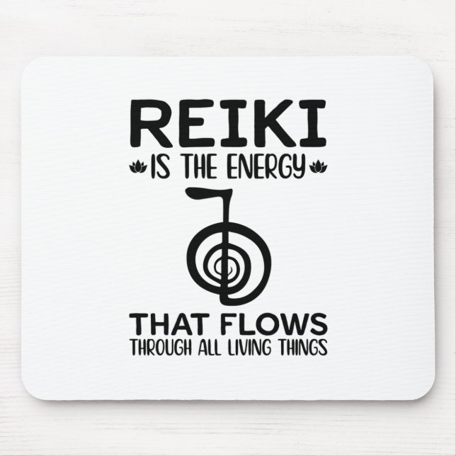 Reiki Therapist Quotes | Reiki Master Healing Gift Mouse Mat (Front)