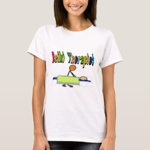 Reiki Therapist--Stick People Design--Watercolor T-Shirt