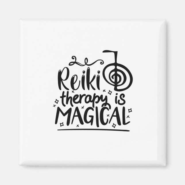 Reiki Therapy | Reiki Master Spiritual Reiki Gifts Magnet (Front)
