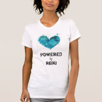 *~* Reiki Turquoise Blue Watercolor Heart
