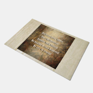 REIKI Usui Principles + your backgr. & ideas Doormat