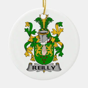 Reilly Family Crest Ceramic Tree Decoration