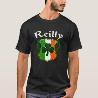 Reilly Irish Surname Ireland Flag Shield Shamrock  T-Shirt