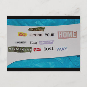Reimagine the lost way postcard