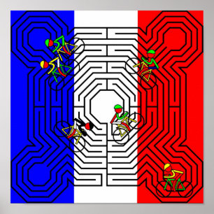 Reims Labyrinth - Tour de France Poster