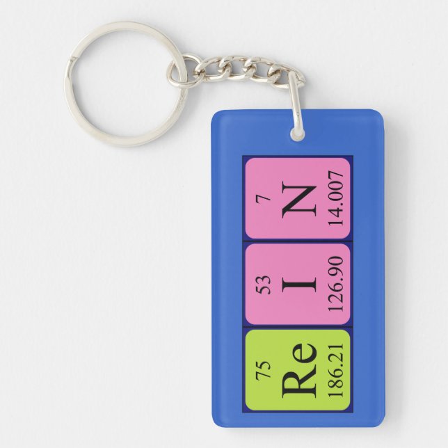 Rein periodic table name keyring (Front)