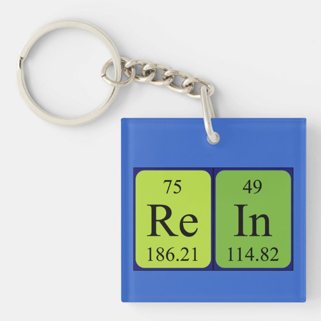 Rein periodic table name keyring (Front)