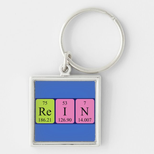 Rein periodic table name keyring (Front)