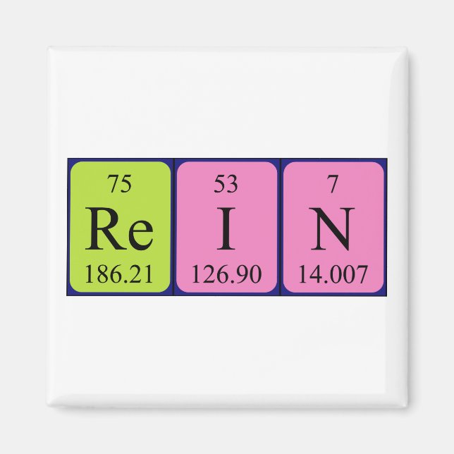 Rein periodic table name magnet (Front)