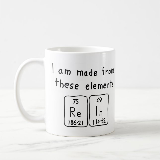 Rein periodic table name mug (Left)