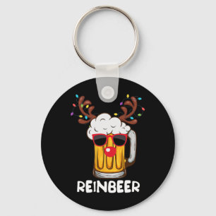 Reinbeer Funny Reindeer Beer Christmas Drinking Xm Key Ring