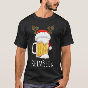 Reinbeer Winedeer Beer Wine Reindeer Christmas Xma T-Shirt