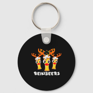 Reinbeers Funny Reindeer Beer Christmas Drinking X Key Ring