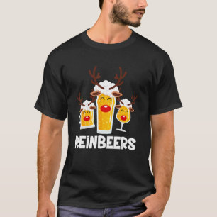 Reinbeers Xmas Pajama Reindeer Beer Christmas Dri T-Shirt