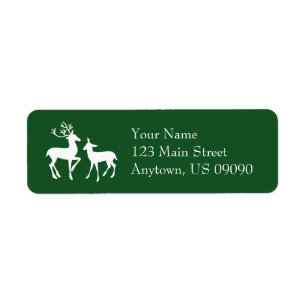Reindeer Address Labels (Evergreen)