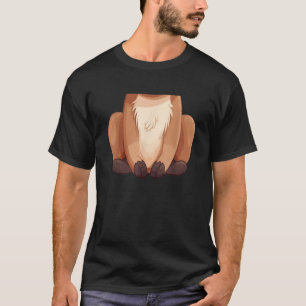 Reindeer Adult Kids Men Women Brown Deer Costume T-Shirt