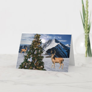 Reindeer and Christmas Tree Card