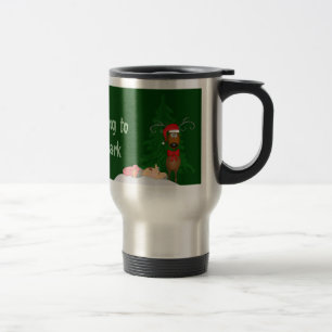 Reindeer and Grandma Travel Mug