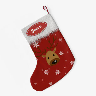 Reindeer and Snowflakes - Christmas Stockings