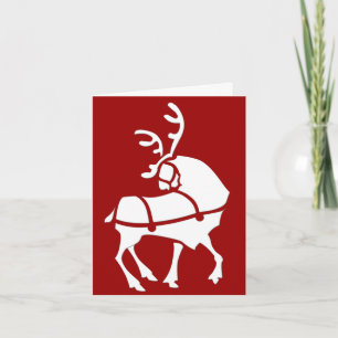 Reindeer Art Cards Custom Christmas Greetings Card