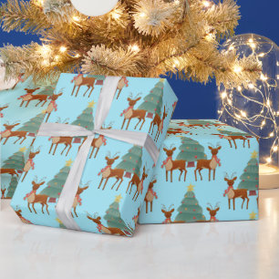 Reindeer at Christmas Wrapping Paper