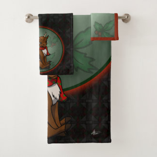 Reindeer Bath Towel Set