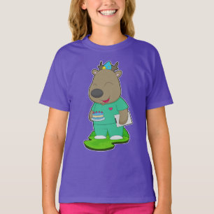 Reindeer Birthday Nurse T-Shirt