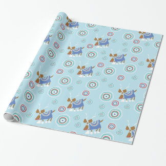 Reindeer Blues Wrapping Paper