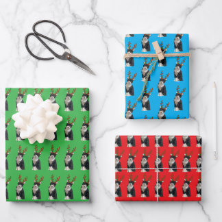Reindeer Calliope Wrapping Paper Sheet