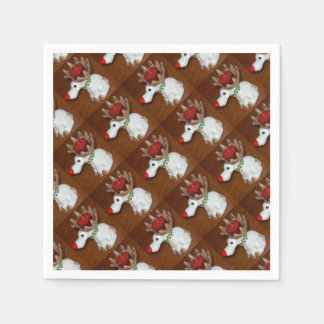 Reindeer-Candle Napkin