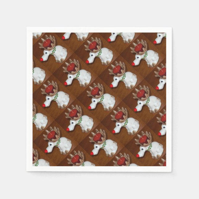 Reindeer-Candle Napkin (Front)