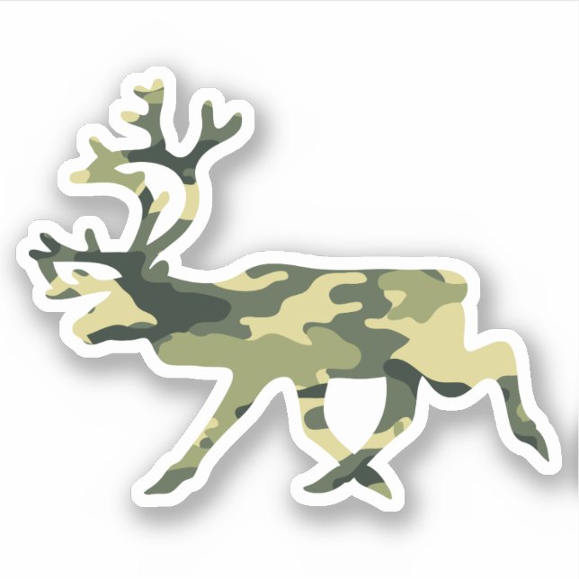 Reindeer / Caribou Woodland Camouflage / Camo (Front)