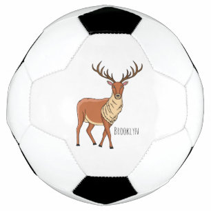 Reindeer cartoon illustration football