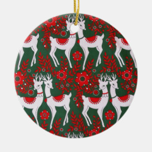 Reindeer Ceramic Tree Decoration