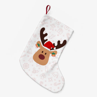 Reindeer Cheer Small Christmas Stocking