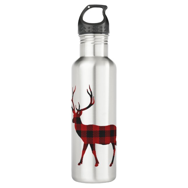 Reindeer Christmas 710 Ml Water Bottle (Front)