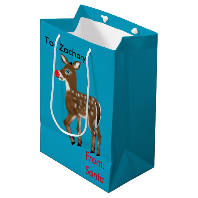 Reindeer Christmas Bags (Front Angled)